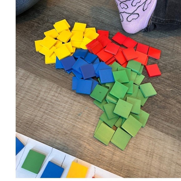 Wooden Math Manipulatives Blocks, Counting, Pattern, Sorting, Learning Classroom - Picture 4 of 15